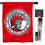 College Flags & Banners Co. Tampa Spartans Logo Double Sided House Flag with Flag Pole Set - Sports Collectibles, Sports Memorabilia, Sports Fan Shop, Sports Gifts