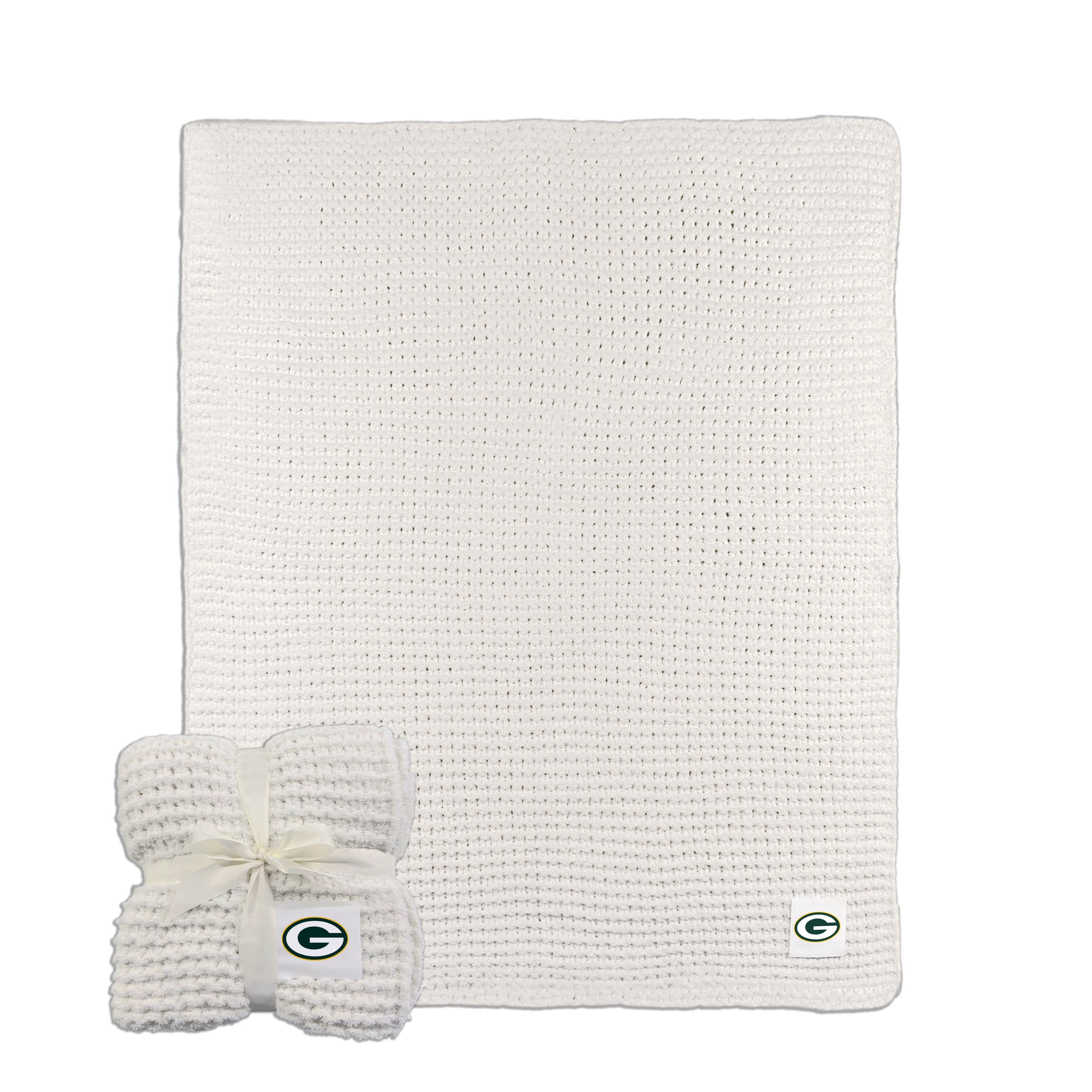 Green Bay Packers Cable Knit Throw 50x60