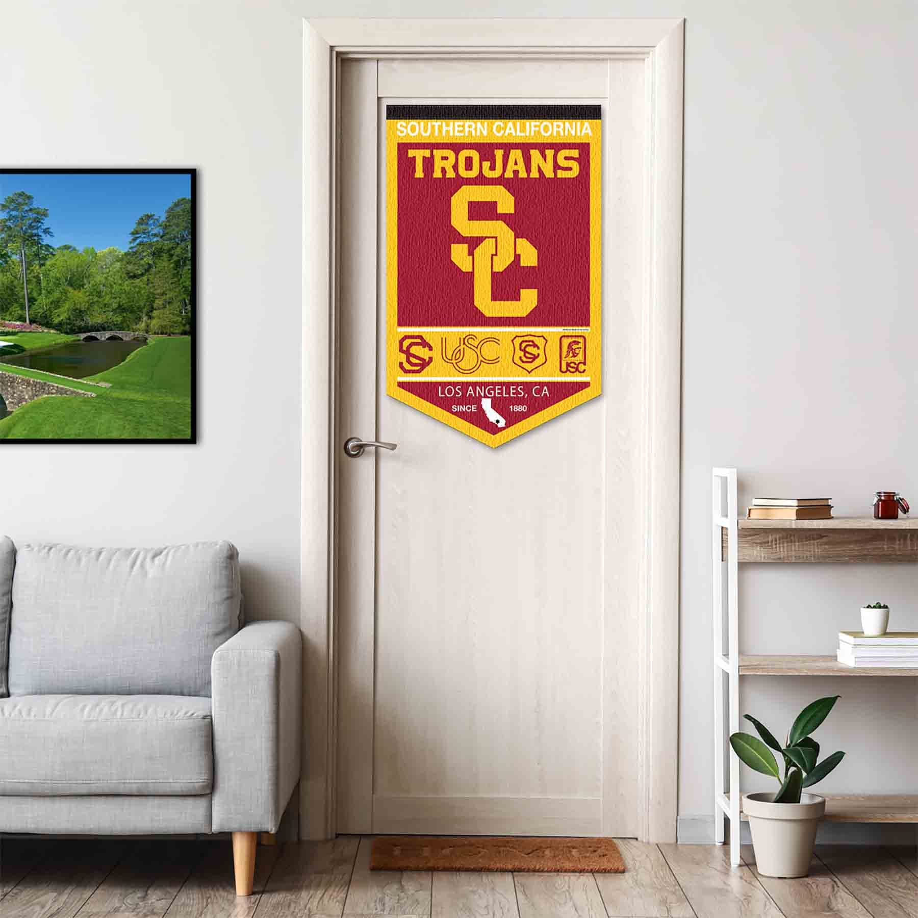College Flags & Banners Co. USC Trojans Heritage History Banner Pennant - Sports Collectibles, Sports Memorabilia, Sports Fan Shop, Sports Gifts