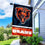 WinCraft Bears Banner House Flag and 5 Foot Flagpole Set - Sports Collectibles, Sports Memorabilia, Sports Fan Shop, Sports Gifts
