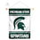 College Flags & Banners Co. Michigan State Spartans Window Wall Banner Hanging Flag with Suction Cup - Sports Collectibles, Sports Memorabilia, Sports Fan Shop, Sports Gifts