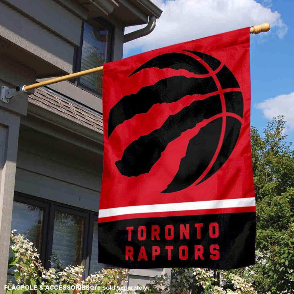 WinCraft Toronto Raptors Double Sided House Banner Flag - Sports Collectibles, Sports Memorabilia, Sports Fan Shop, Sports Gifts