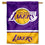 WinCraft LA Lakers Double Sided House Banner Flag - Sports Collectibles, Sports Memorabilia, Sports Fan Shop, Sports Gifts