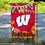 College Flags & Banners Co. Wisconsin Badgers Fall Leaves Football Season Garden Yard Flag - Sports Collectibles, Sports Memorabilia, Sports Fan Shop, Sports Gifts