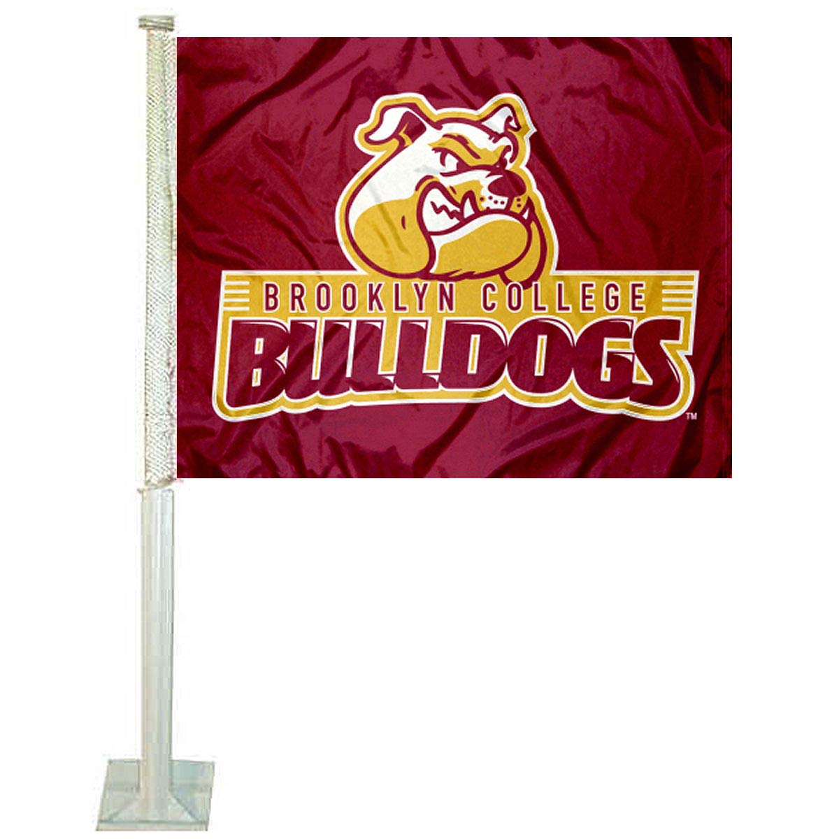 Brooklyn College Bulldogs Car Flag - Sports Collectibles, Sports Memorabilia, Sports Fan Shop, Sports Gifts