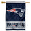 WinCraft New England Patriots Primary Logo House Banner Flag - Sports Collectibles, Sports Memorabilia, Sports Fan Shop, Sports Gifts