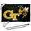 College Flags & Banners Co. Georgia Tech Yellow Jackets Black Flag with Pole and Bracket Complete Set - Sports Collectibles, Sports Memorabilia, Sports Fan Shop, Sports Gifts