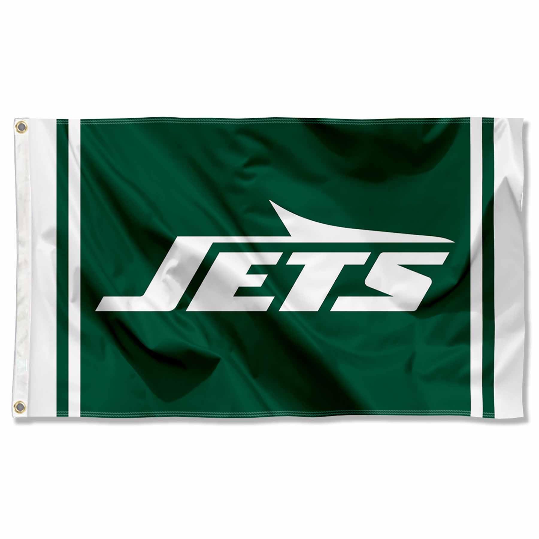 WinCraft New York Jets New Logo Large 3x5 Flag - Sports Collectibles, Sports Memorabilia, Sports Fan Shop, Sports Gifts