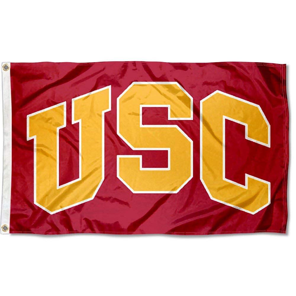 College Flags & Banners Co. Trojans Flag and USA 3x5 Flag Set - Sports Collectibles, Sports Memorabilia, Sports Fan Shop, Sports Gifts