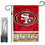 WinCraft 49ers Garden Flag and Stand Pole Holder Mount - Sports Collectibles, Sports Memorabilia, Sports Fan Shop, Sports Gifts