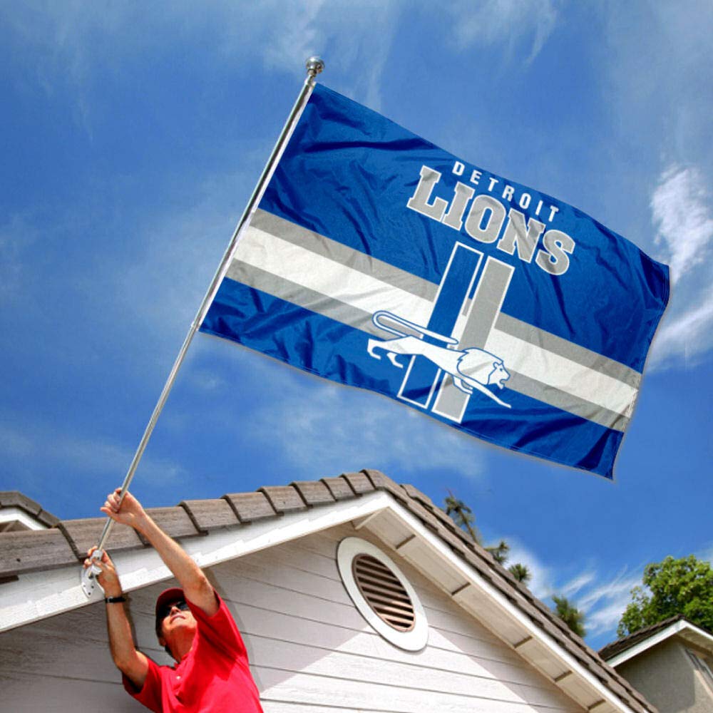 WinCraft Lions Throwback Vintage Retro 3x5 Banner Flag - Sports Collectibles, Sports Memorabilia, Sports Fan Shop, Sports Gifts