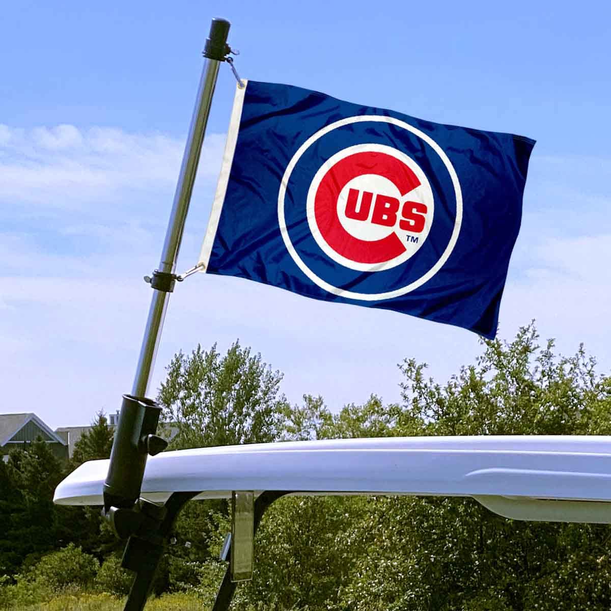 WinCraft Chicago Baseball Boat and Golf Cart Flag - Sports Collectibles, Sports Memorabilia, Sports Fan Shop, Sports Gifts