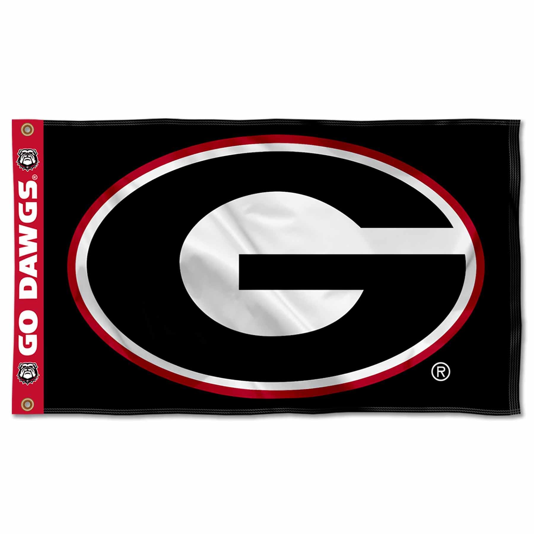 College Flags & Banners Co. Georgia Bulldogs Printed Header 3x5 Foot Banner Flag - Sports Collectibles, Sports Memorabilia, Sports Fan Shop, Sports Gifts