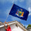 Sports Flags Pennants Company State of New York Flag 3x5 Foot Banner - Sports Collectibles, Sports Memorabilia, Sports Fan Shop, Sports Gifts