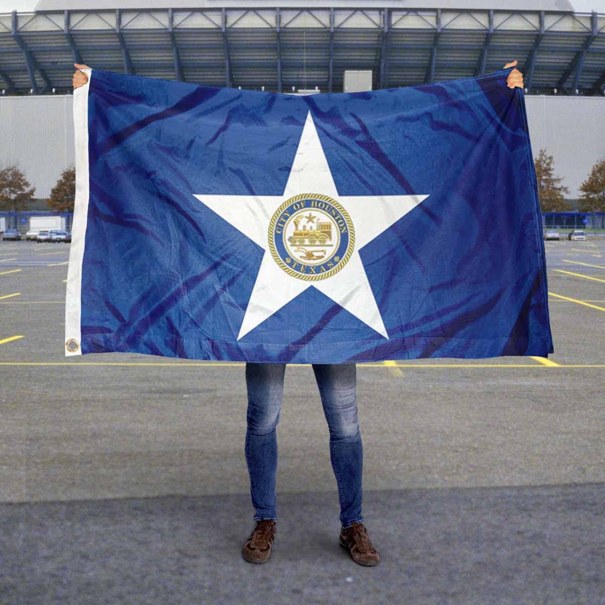 Sports Flags Pennants Company City of Houston Flag 3x5 Foot Banner - Sports Collectibles, Sports Memorabilia, Sports Fan Shop, Sports Gifts