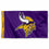 WinCraft Minnesota Vikings Printed Header 3x5 Foot Banner Flag - Sports Collectibles, Sports Memorabilia, Sports Fan Shop, Sports Gifts