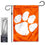 College Flags & Banners Co. Clemson Tigers Paw Garden Banner Flag with Stand Pole Holder - Sports Collectibles, Sports Memorabilia, Sports Fan Shop, Sports Gifts