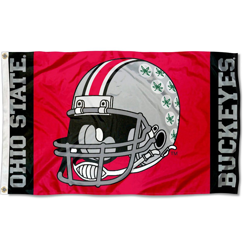 College Flags & Banners Co. Ohio State Buckeyes Football Helmet Flag - Sports Collectibles, Sports Memorabilia, Sports Fan Shop, Sports Gifts