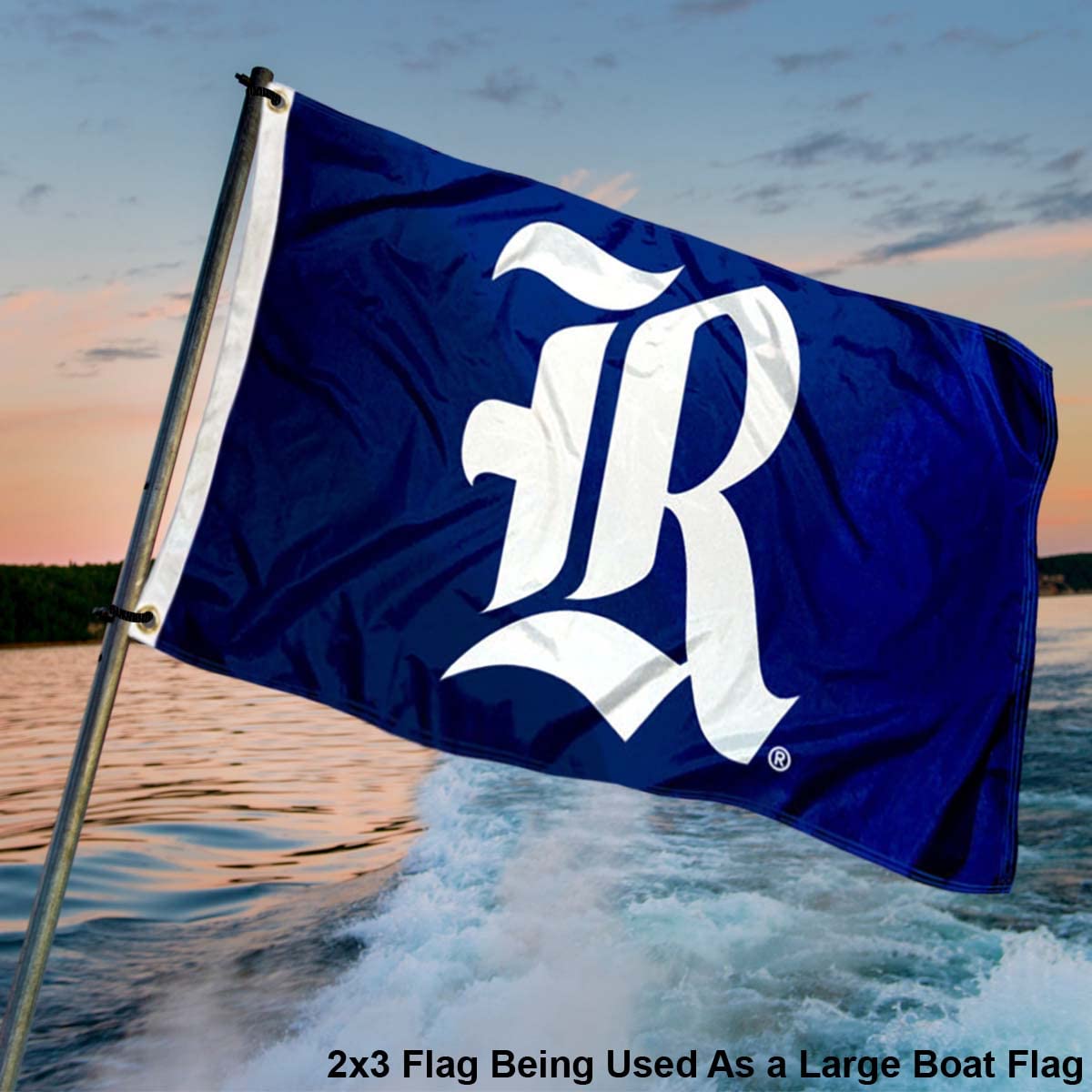 College Flags & Banners Co. Rice Owls Old English 2x3 Foot Flag - Sports Collectibles, Sports Memorabilia, Sports Fan Shop, Sports Gifts