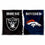 WinCraft Raiders and Broncos House Divided Flag Rivalry Banner - Sports Collectibles, Sports Memorabilia, Sports Fan Shop, Sports Gifts