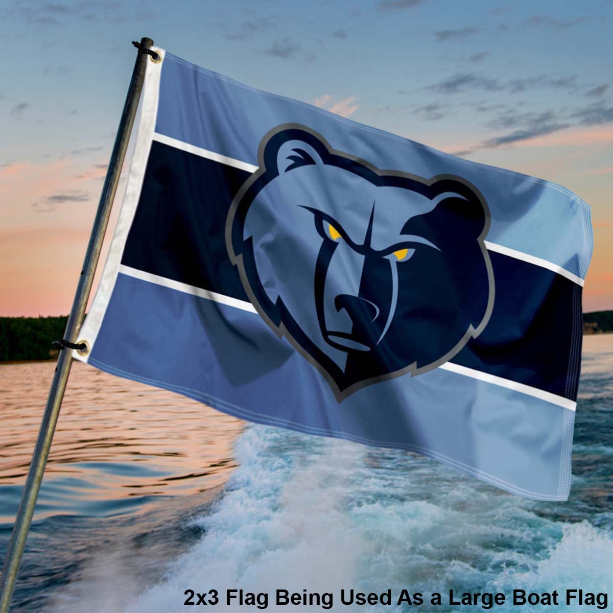 WinCraft Memphis Grizzlies Small 2x3 Foot Banner Flag - Sports Collectibles, Sports Memorabilia, Sports Fan Shop, Sports Gifts