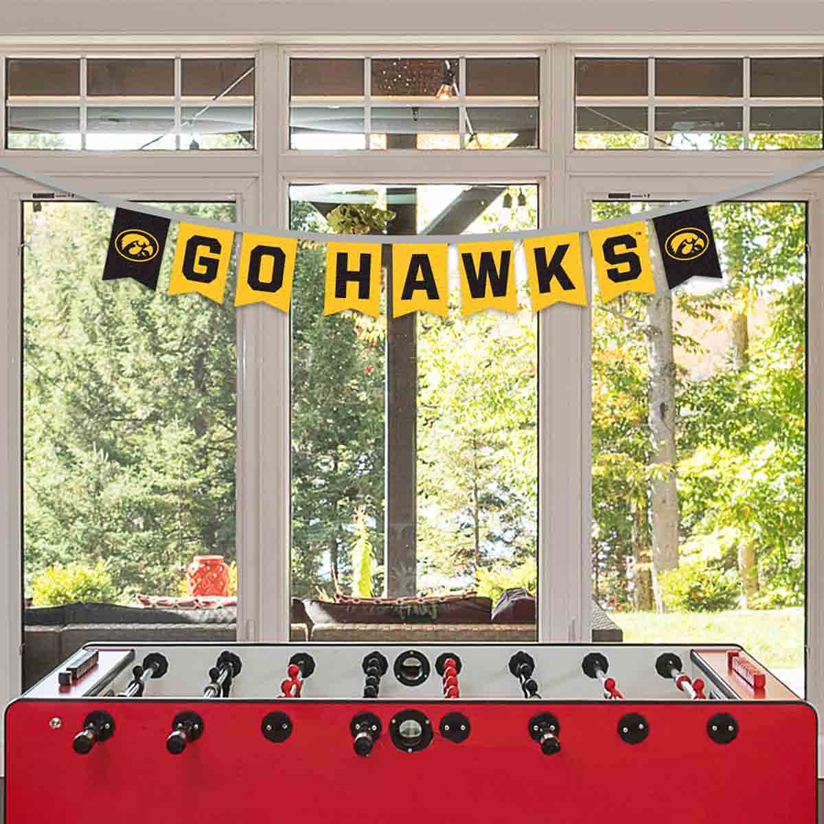 Iowa Hawkeyes Banner String Pennant Flags - Sports Collectibles, Sports Memorabilia, Sports Fan Shop, Sports Gifts