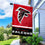 WinCraft Falcons Banner House Flag and 5 Foot Flagpole Set - Sports Collectibles, Sports Memorabilia, Sports Fan Shop, Sports Gifts