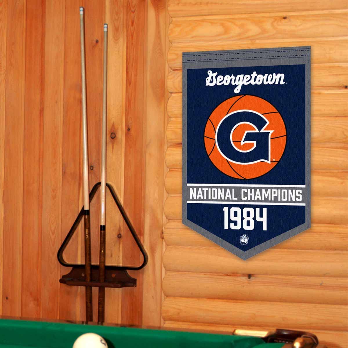 Georgetown Hoyas Basketball National Champions Banner - Sports Collectibles, Sports Memorabilia, Sports Fan Shop, Sports Gifts