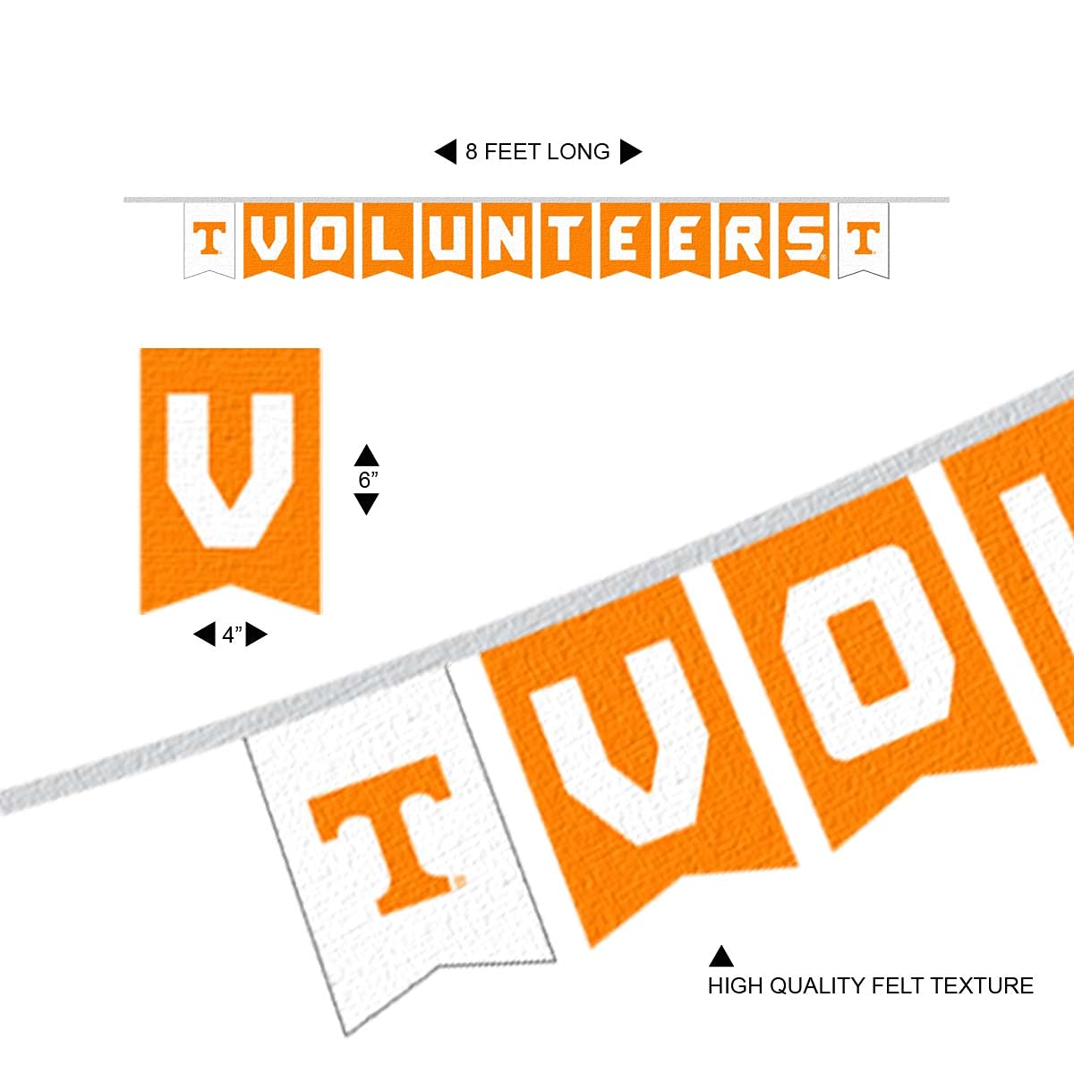 Tennessee Volunteers Banner String Pennant Flags - Sports Collectibles, Sports Memorabilia, Sports Fan Shop, Sports Gifts
