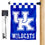 Kentucky Wildcats Checkered Logo Garden Flag and Mailbox Post Pole Mount Holder Set - Sports Collectibles, Sports Memorabilia, Sports Fan Shop, Sports Gifts