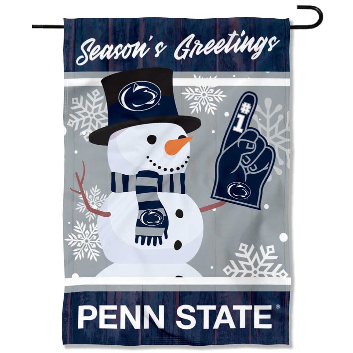 Penn State Nittany Lions Holiday Winter Snow Garden Banner Flag - Sports Collectibles, Sports Memorabilia, Sports Fan Shop, Sports Gifts