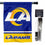 WinCraft Rams LA Logo Banner House Flag and 5 Foot Flagpole Set - Sports Collectibles, Sports Memorabilia, Sports Fan Shop, Sports Gifts