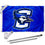 College Flags & Banners Co. Creighton Bluejays Flag with Pole and Bracket Holder University Set - Sports Collectibles, Sports Memorabilia, Sports Fan Shop, Sports Gifts