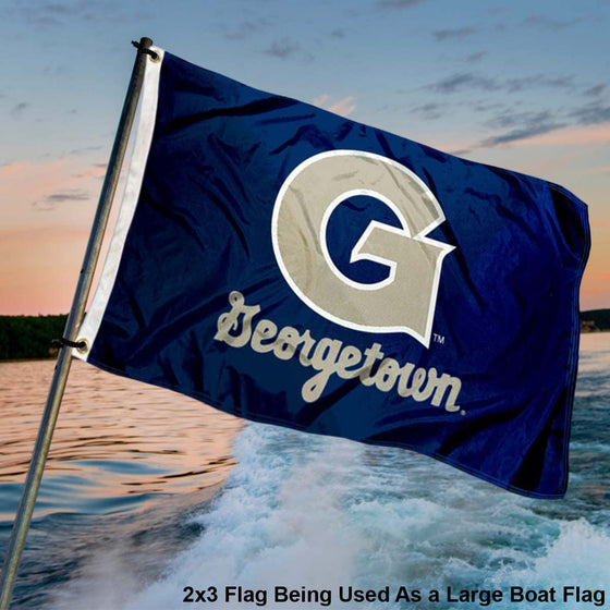 College Flags & Banners Co. Georgetown Hoyas 2x3 Foot Flag - Sports Collectibles, Sports Memorabilia, Sports Fan Shop, Sports Gifts