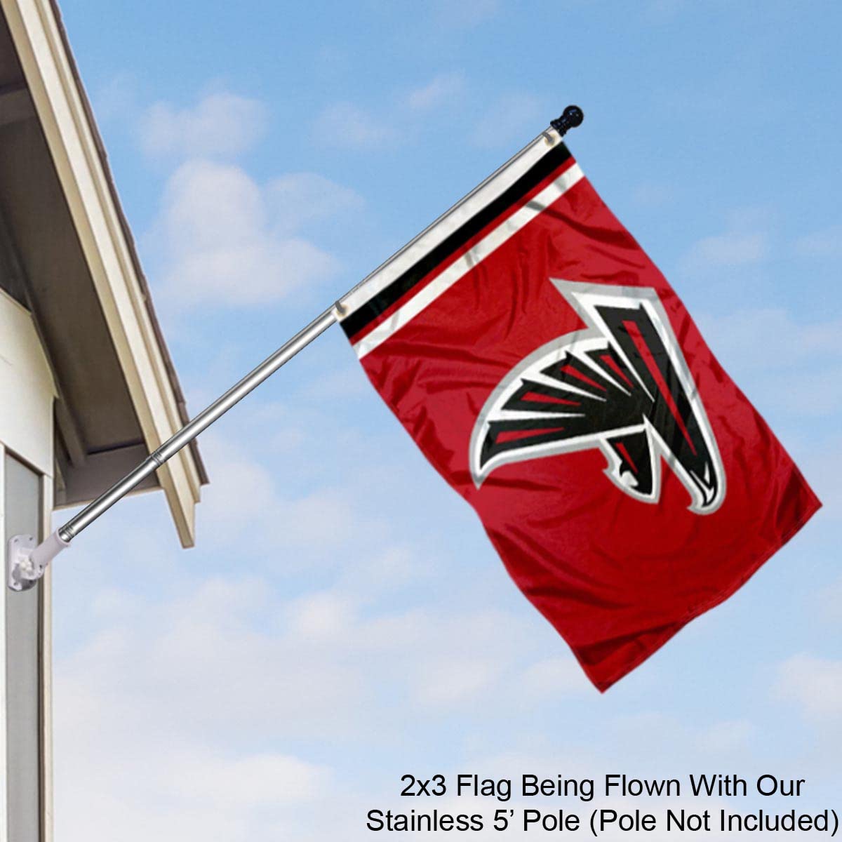 WinCraft Atlanta Falcons 2x3 Feet Flag - Sports Collectibles, Sports Memorabilia, Sports Fan Shop, Sports Gifts