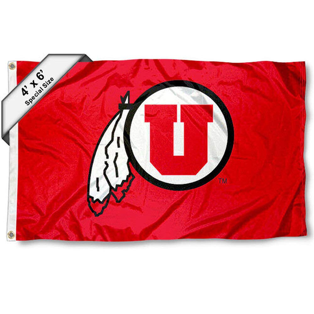 College Flags & Banners Co. Utah 4 ft x 6 ft Flag - Sports Collectibles, Sports Memorabilia, Sports Fan Shop, Sports Gifts