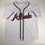 Autographed/Signed Freddie Freeman Atlanta White Baseball Jersey JSA COA