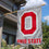 Ohio State Buckeyes Block O Logo House Flag Banner - Sports Collectibles, Sports Memorabilia, Sports Fan Shop, Sports Gifts