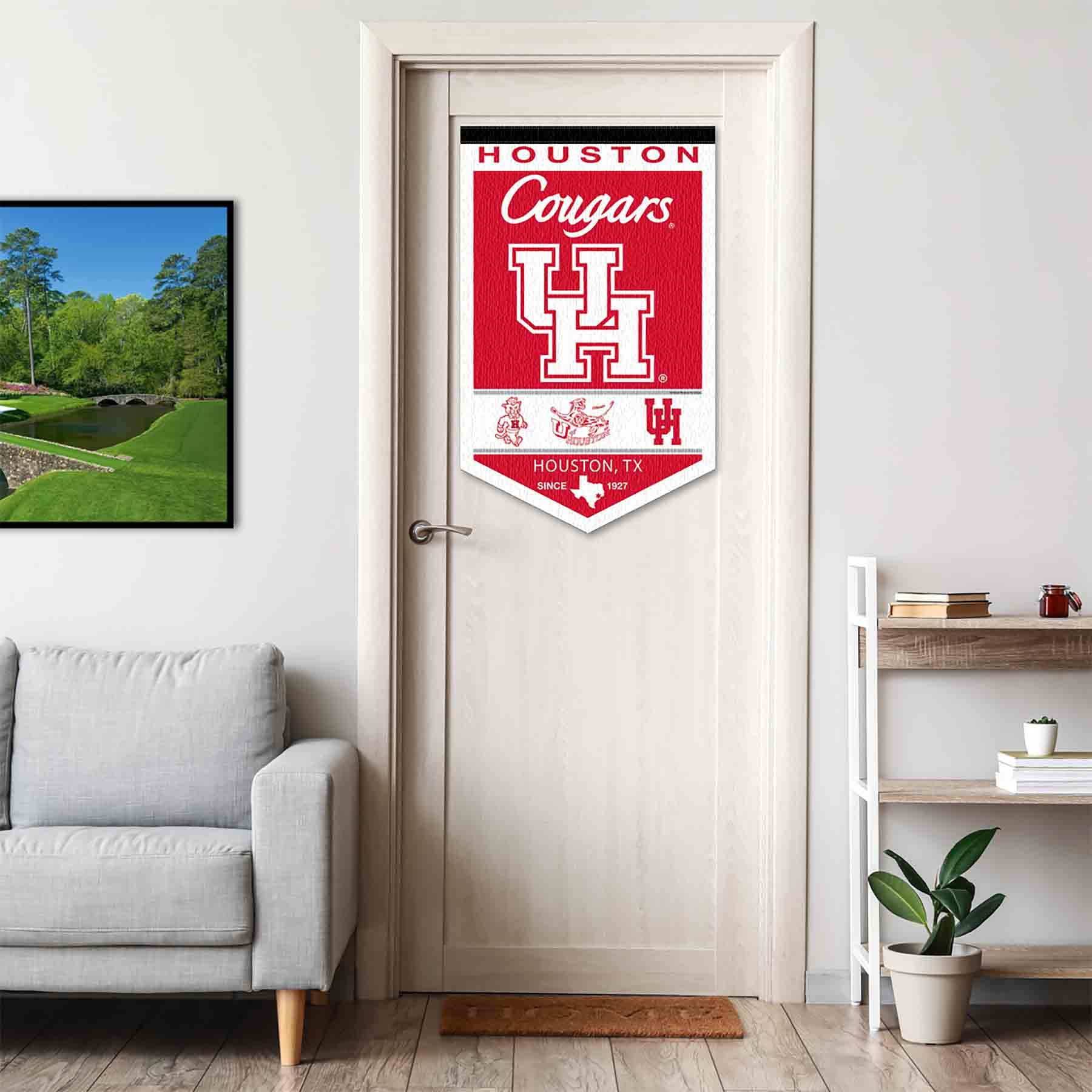 College Flags & Banners Co. Houston Cougars Heritage History Banner Pennant - Sports Collectibles, Sports Memorabilia, Sports Fan Shop, Sports Gifts