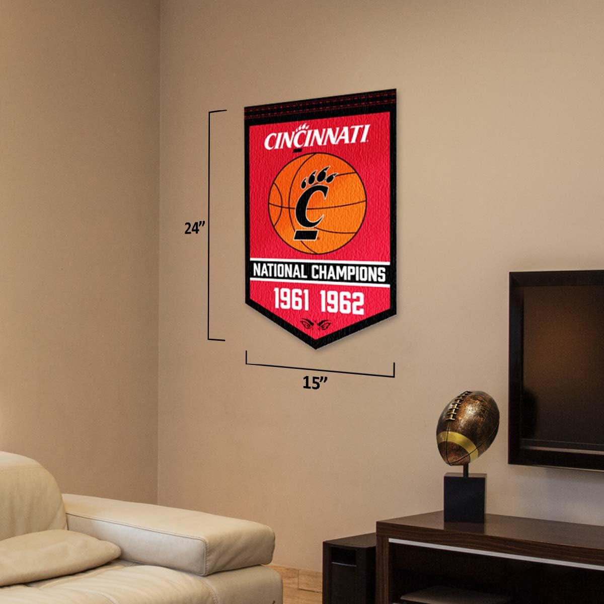Cincinnati Bearcats Basketball National Champions Banner - Sports Collectibles, Sports Memorabilia, Sports Fan Shop, Sports Gifts