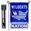 College Flags & Banners Co. Kentucky Wildcats Stars and Stripes Garden Flag with Stand Holder - Sports Collectibles, Sports Memorabilia, Sports Fan Shop, Sports Gifts