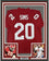 Framed Autographed/Signed Billy Sims 35x39 78 Heisman Oklahoma Maroon College Football Jersey Tristar COA Holo Only
