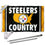 WinCraft Pittsburgh Steelers Country Flag Pole and Bracket Mount Kit - Sports Collectibles, Sports Memorabilia, Sports Fan Shop, Sports Gifts