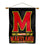 College Flags & Banners Co. Maryland Terrapins Double Sided House Flag and Wood Banner Pole Set - Sports Collectibles, Sports Memorabilia, Sports Fan Shop, Sports Gifts