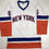 Autographed/Signed Ken Morrow 4x SC Champs New York White Hockey Jersey JSA COA