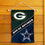 WinCraft House Divided Packers and Cowboys Double Sided Garden Flag - Sports Collectibles, Sports Memorabilia, Sports Fan Shop, Sports Gifts