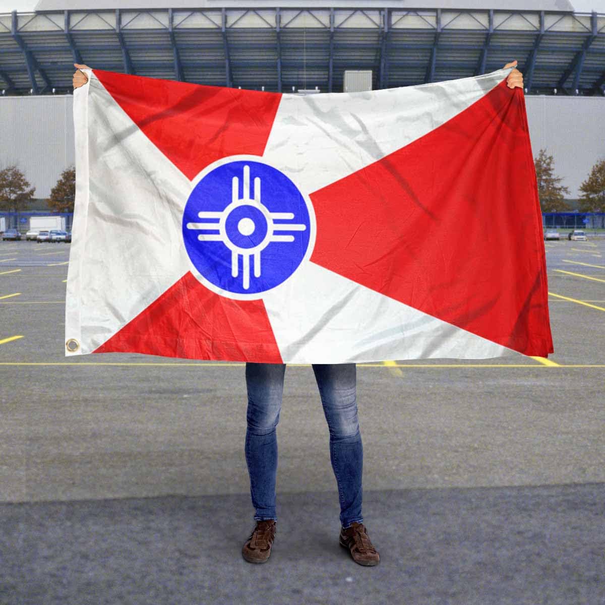 Sports Flags Pennants Company City of Wichita Flag 3x5 Foot Banner - Sports Collectibles, Sports Memorabilia, Sports Fan Shop, Sports Gifts