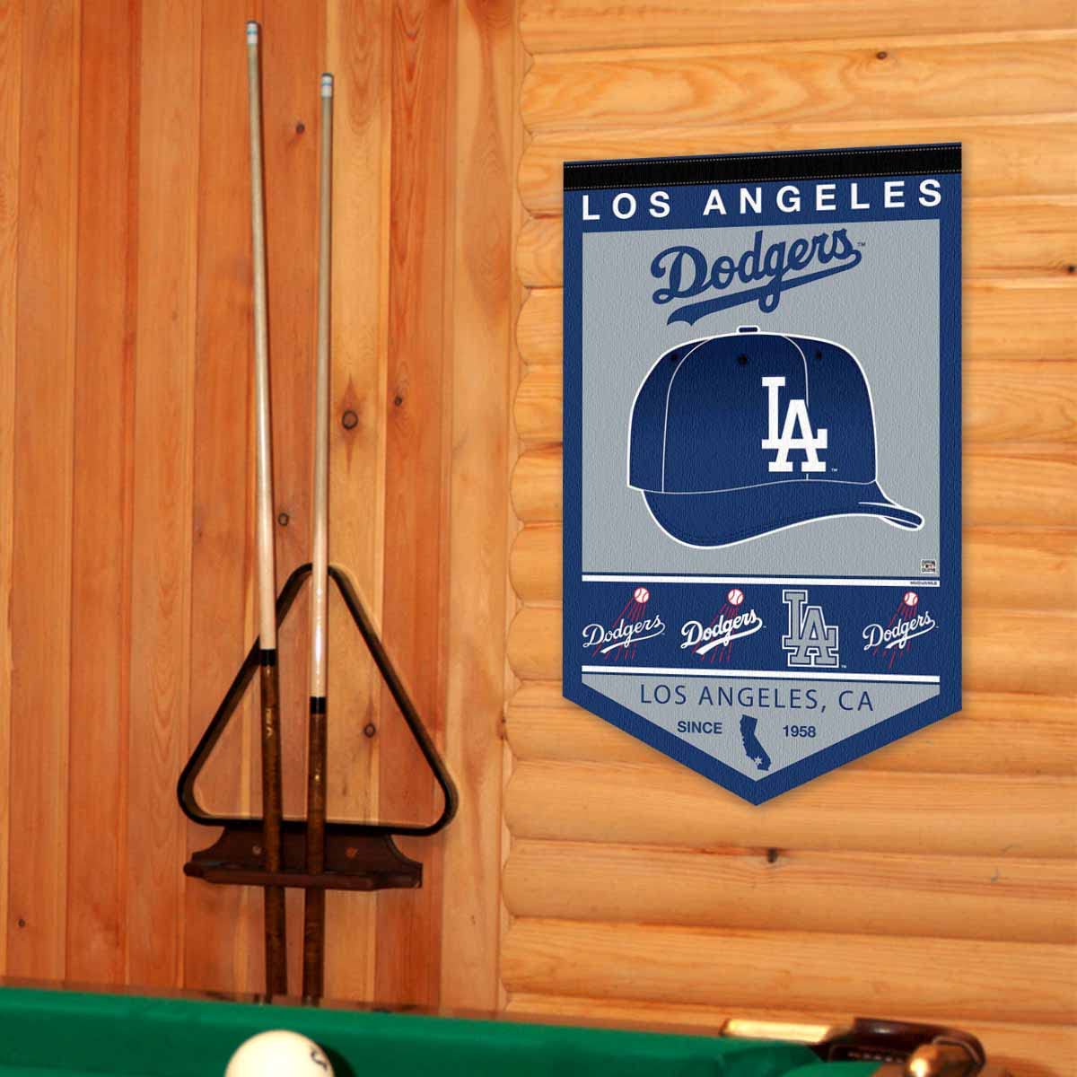WinCraft Los Angeles Dodgers Heritage History Banner Pennant - Sports Collectibles, Sports Memorabilia, Sports Fan Shop, Sports Gifts