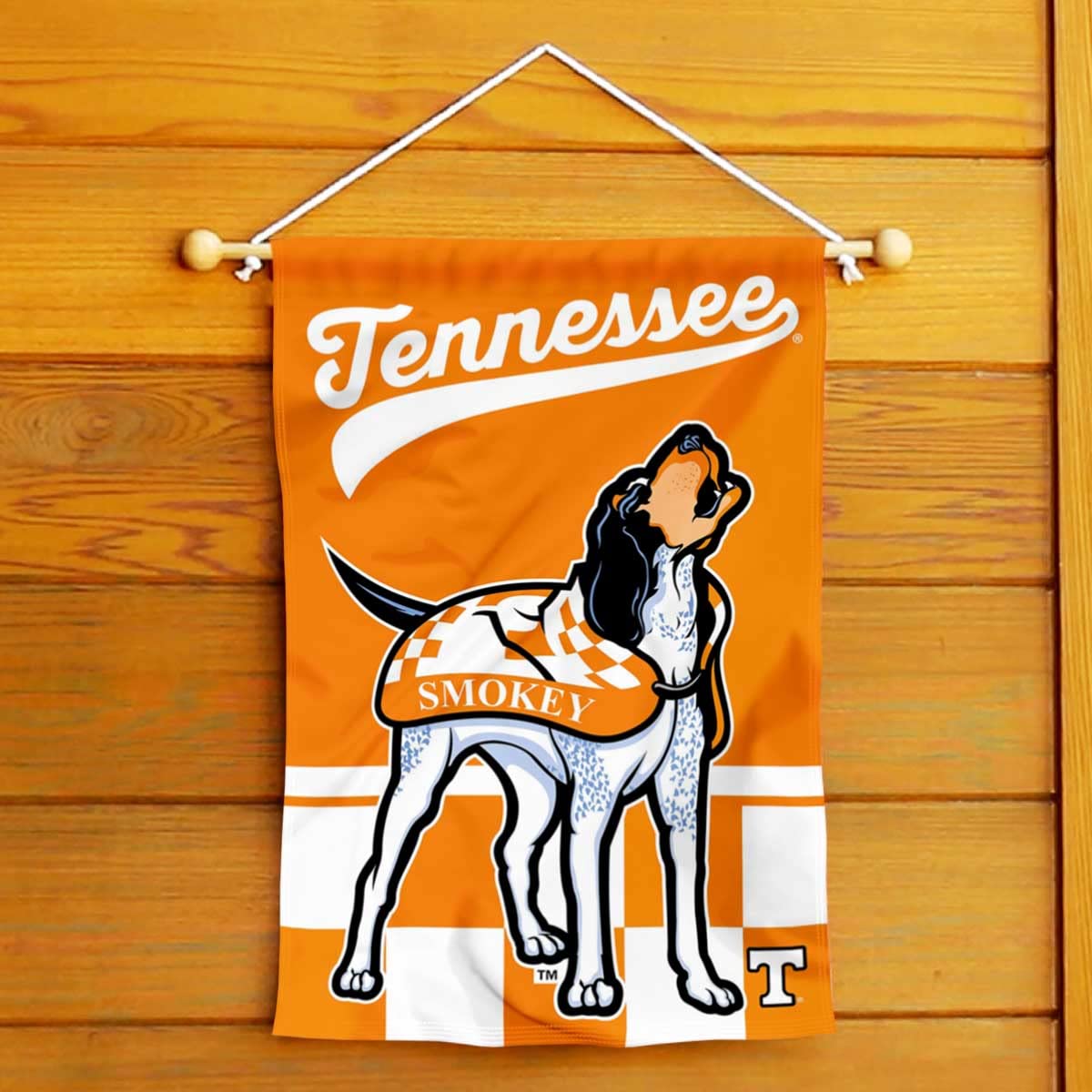 College Flags & Banners Co. Tennessee Volunteers Mascot Vols Smokey Double Sided Garden Yard Flag - Sports Collectibles, Sports Memorabilia, Sports Fan Shop, Sports Gifts