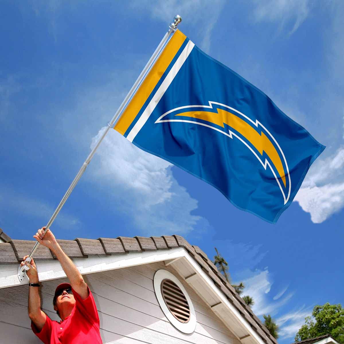 WinCraft LA Chargers 2x3 Feet Flag - Sports Collectibles, Sports Memorabilia, Sports Fan Shop, Sports Gifts